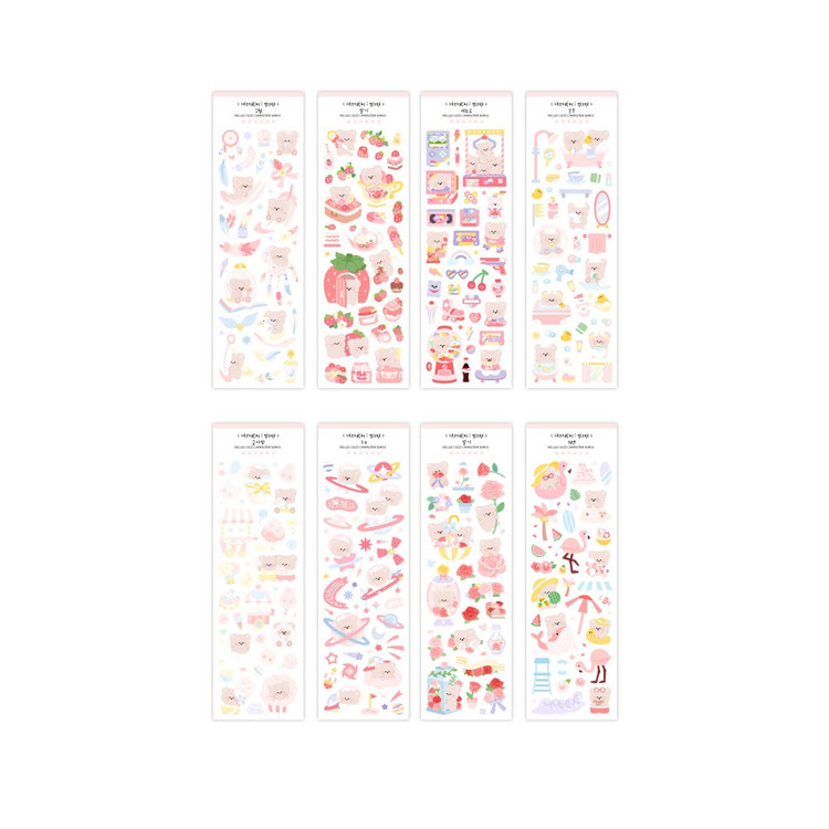 Mellee Factory Deco Pink Removable Sticker Pack