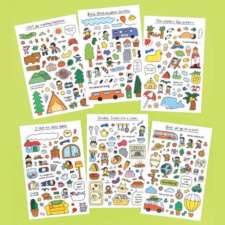 Going To Drawing Paper Sticker Pack