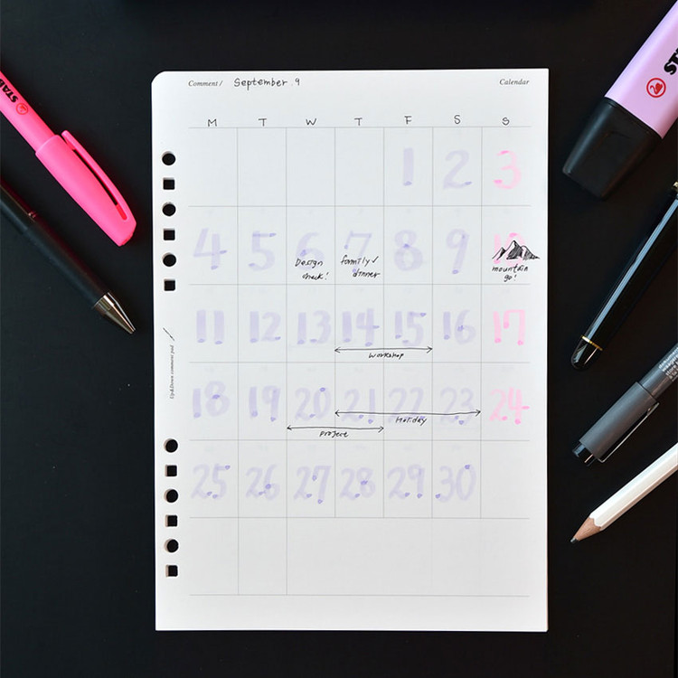 Plepic Up & Down Comment Standard A5 Paper Refill Set