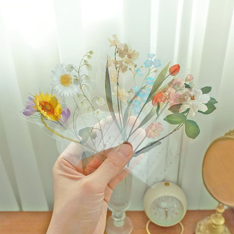 Indocyder Capture The Flowers Clear Bookmark Set