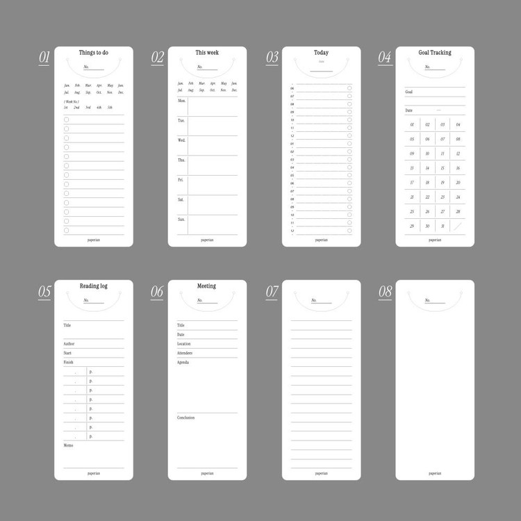 Paperian Now Hear Bookmark Planner Notepad