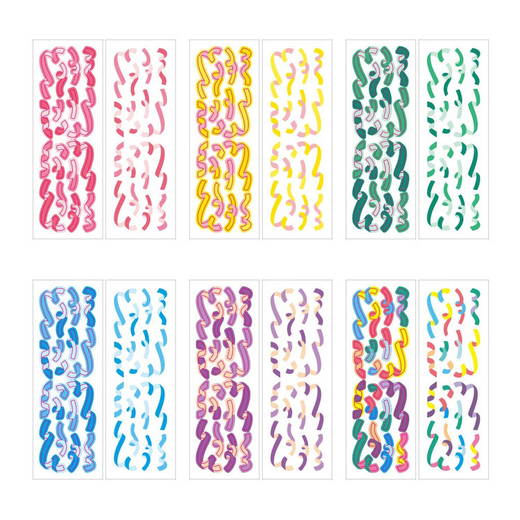 DALPAPER Color Confetti Matte Deco Sticker Pack