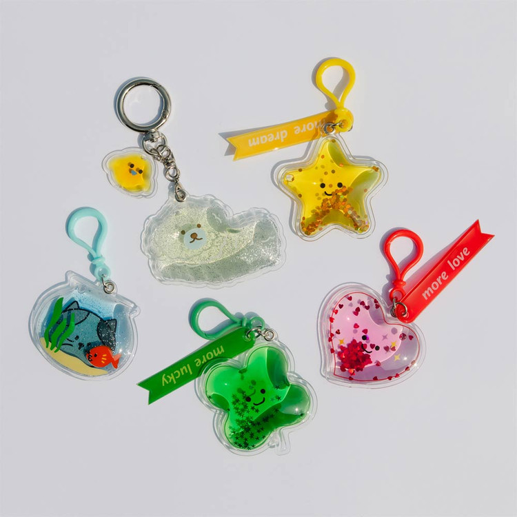 Dailylike Squishy Glitter Water Keyring