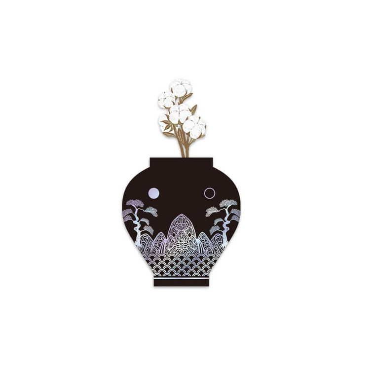 Somssi Korean Irworobongdo Vase Card Set
