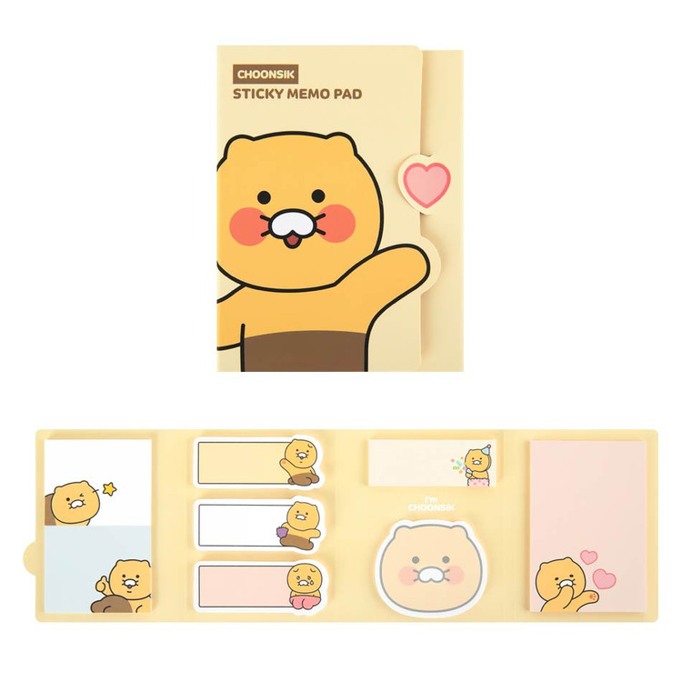 Kakao Friends Choonsik Folding Sticky Notepad