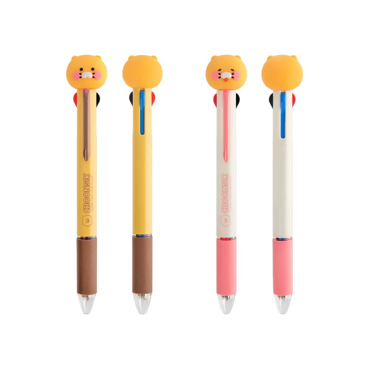 Kakao Friends Choonsik Figure 4 Color Multi Ballpoint Pen