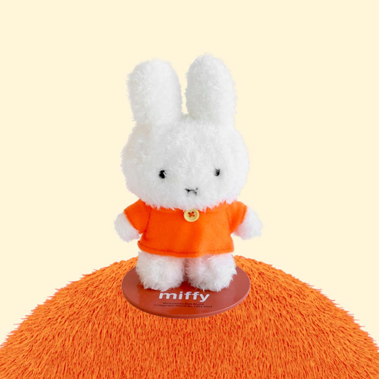 Miffy Magnet Standing Fluffy Plush