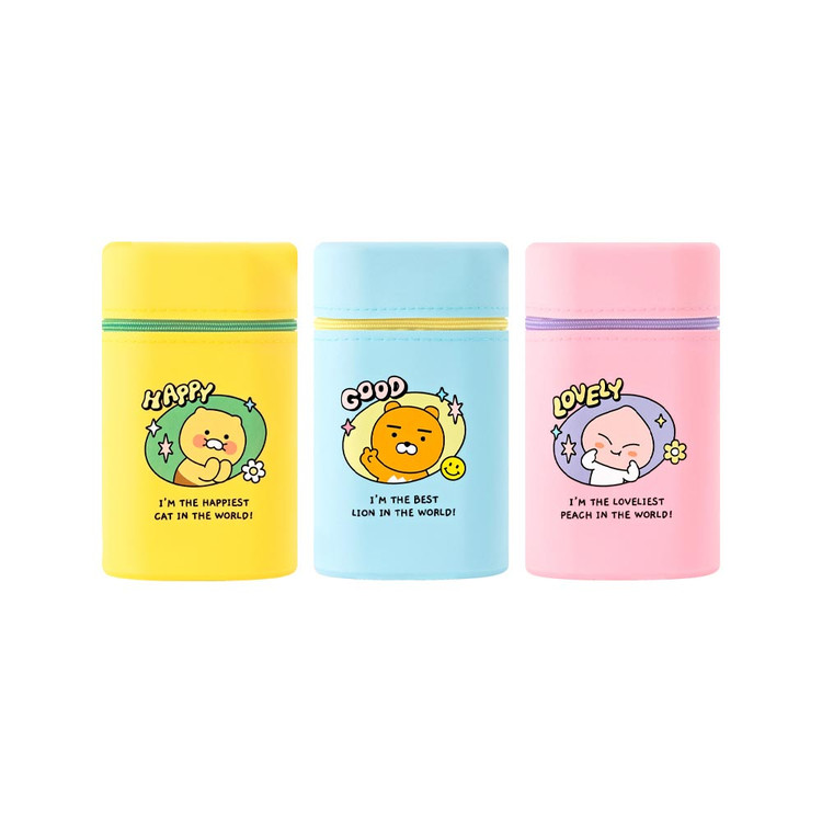 Kakao Friends Say Cheese Silicone Stranding Pencil Case