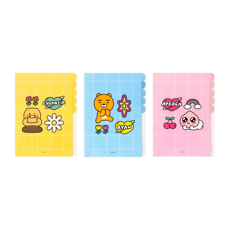 Kakao Friends Say Cheese A4 5 Pocket File Holder