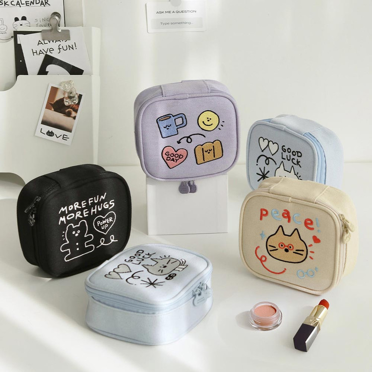 Iconic Doodle Mini Makeup Pouch Bag