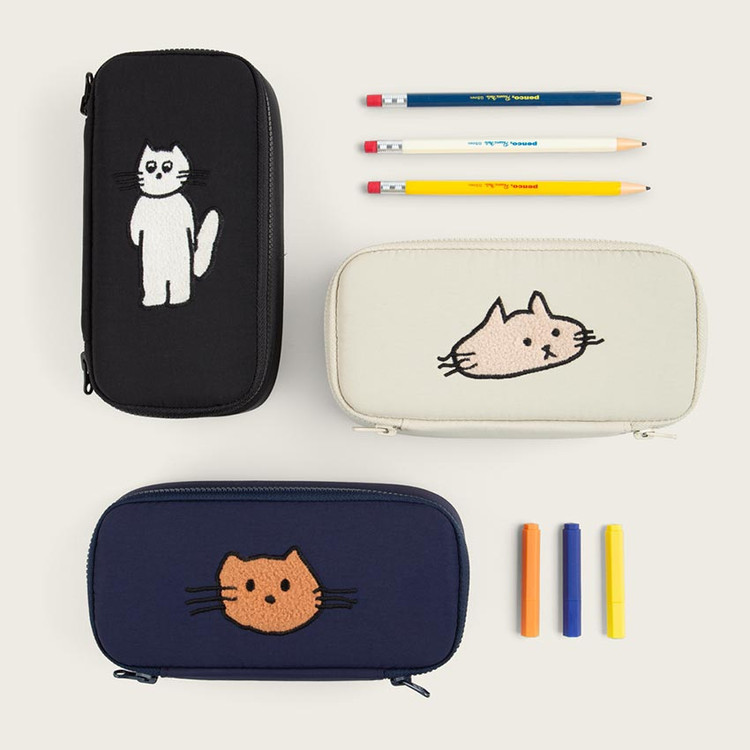 All New Frame Somehow A Cat Zipper Pencil Case