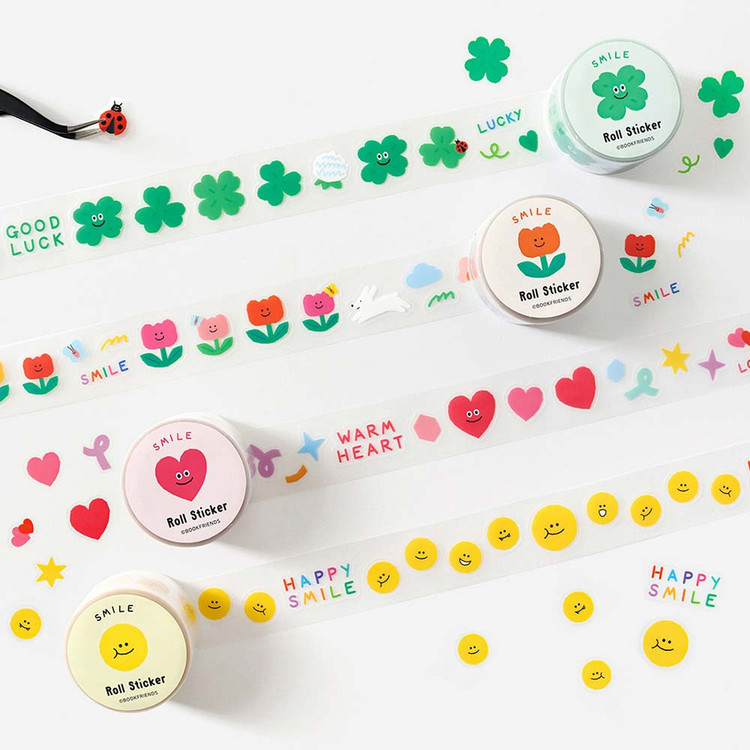 Bookfriends Smile Sticker Roll