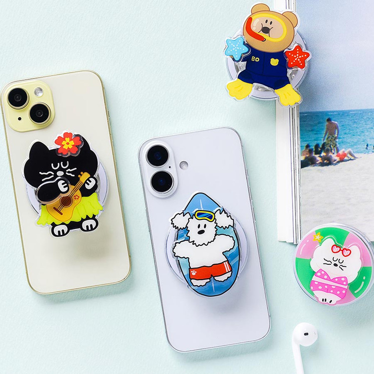 Romane Brunch Brother Summer Magsafe Phone Grip with Mirror & Spinner
