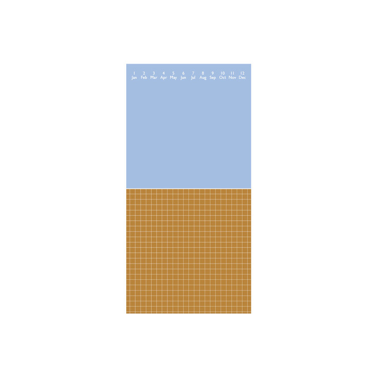 Notful Half Dateless Monthly Planner Notepad