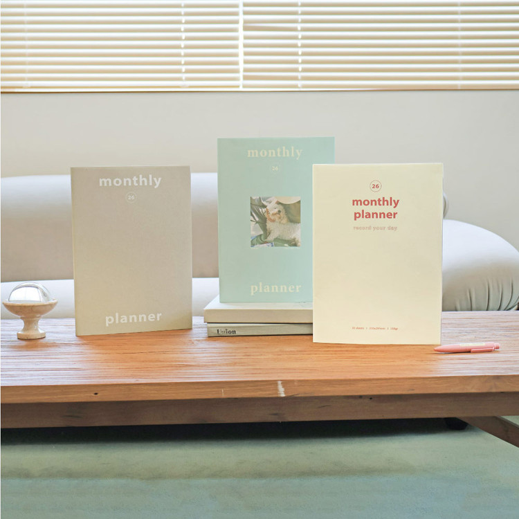 O-Check 2026 Record Your Day A4 Dated Monthly Planner
