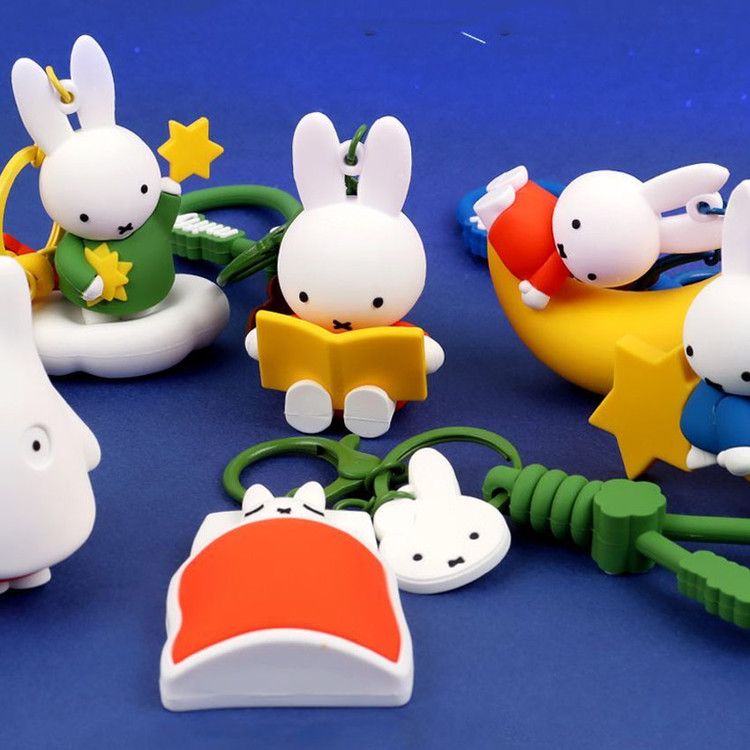Miffy Dreamland Figure Keyclip With Slicone Strap