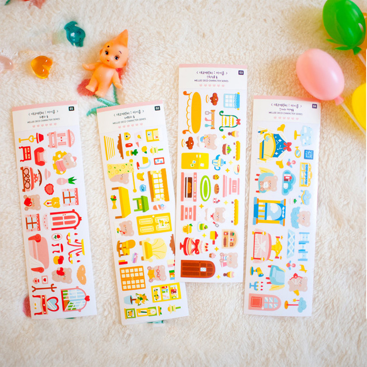 Mellee Factory Deco My Home Removable Sticker Pack