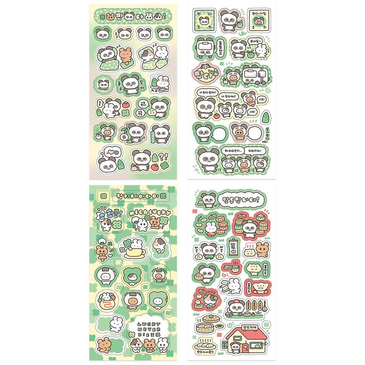 Yoon Goo Lucky Panda Decorative Sticker