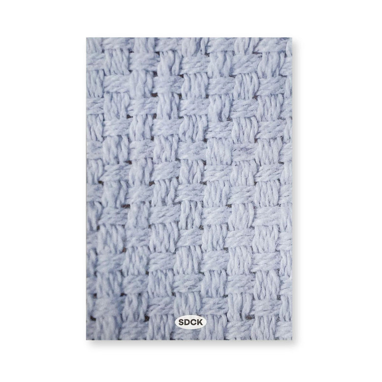 sand cake Blue Knit Memo Pad