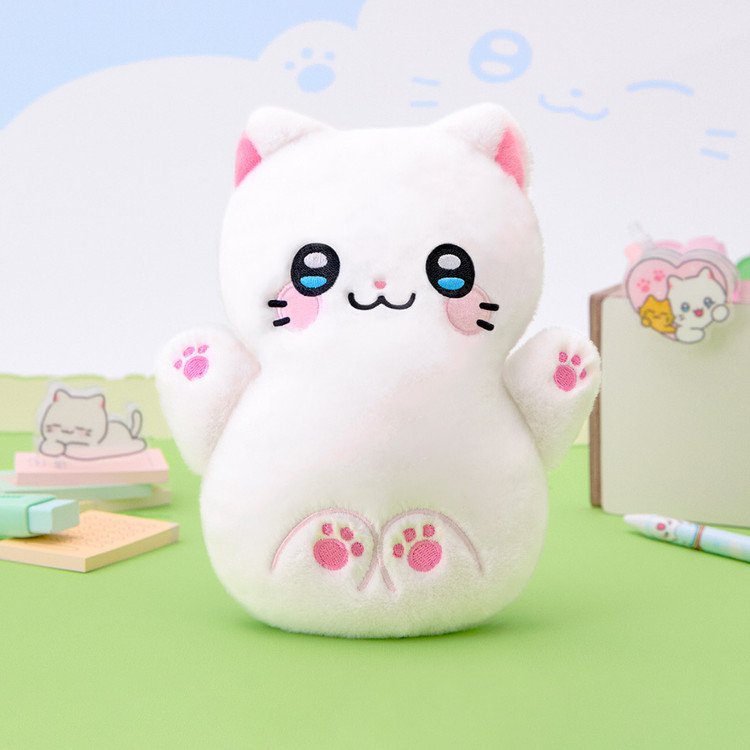 Meow Man Cute Cat Plush Zipper Pouch
