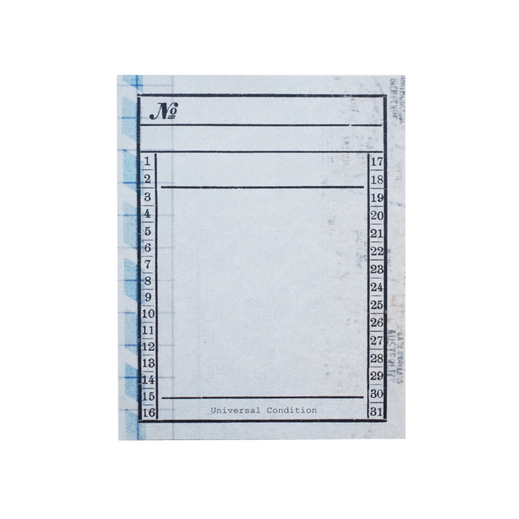 UNIVERSAL CONDITION Vintage 31-Day Tracker Memo Pad