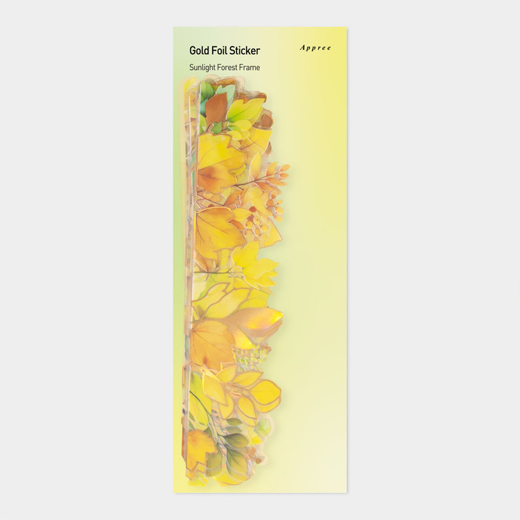 Appree Sunlight Forest Frame Gold Foil Sticker Pack