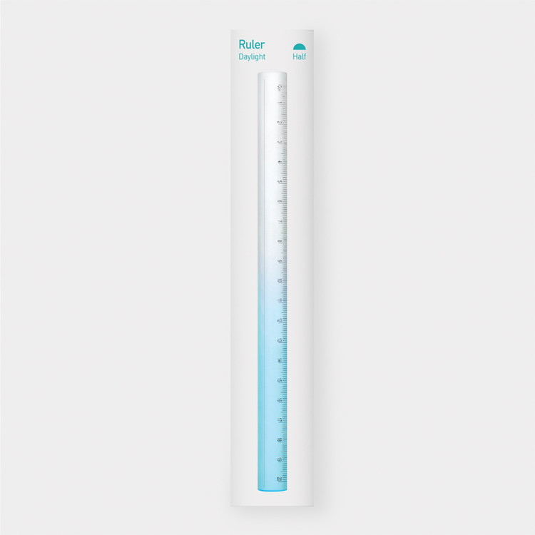 Appree Daylight Half Round Acrylic 20cm Ruler