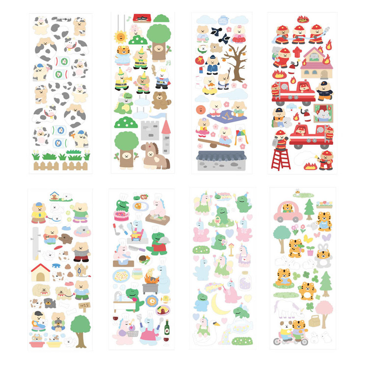 roomroom Cute Decorative Sticker 105-112