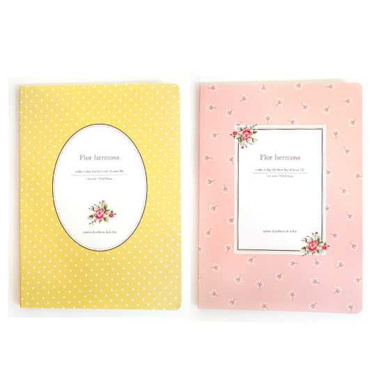 Dash and Dot Flower lined notebook