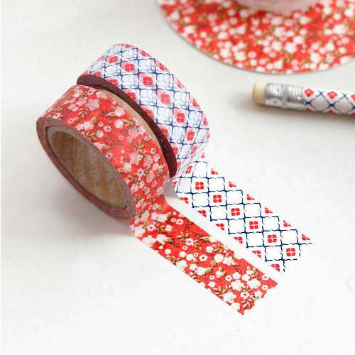 Iconic 0.59X11yd pattern washi masking tape set 09