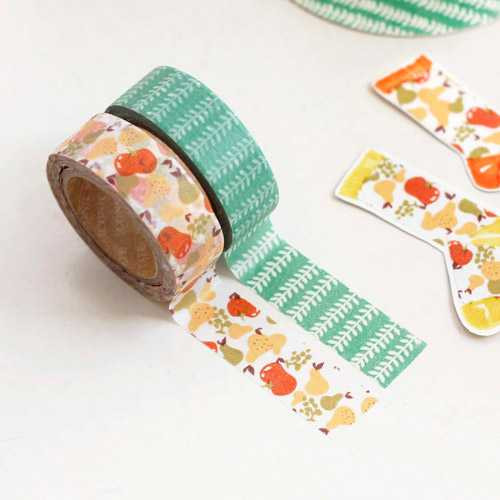 Iconic 0.59X11yd pattern washi masking tape set 10