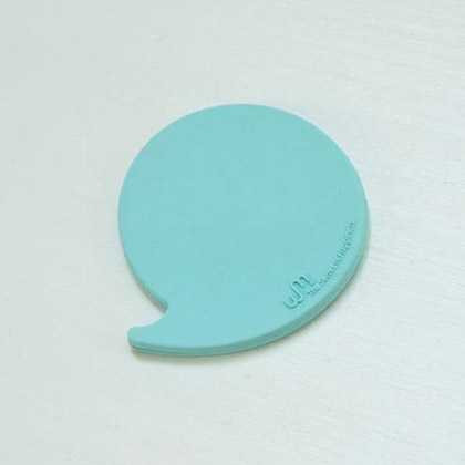 Book comma rubber bookmark - mint
