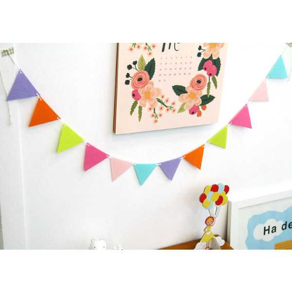 PlanD Change mood triangle felt garland