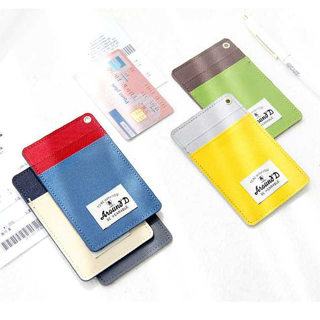 Gunmangzeung Around D two tone flat card holder case