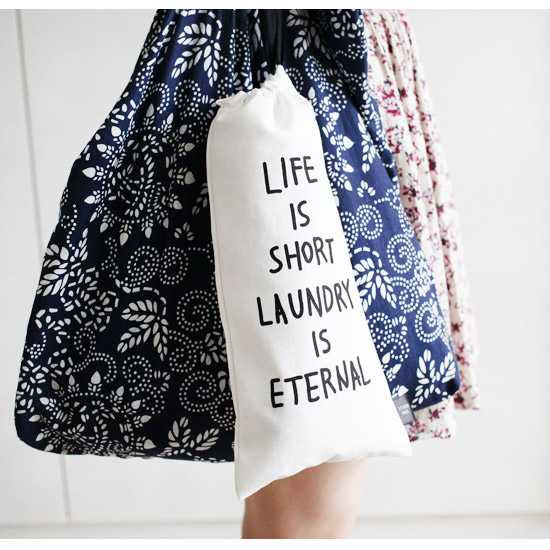 2NUL Cotton laundry drawstring pouch - Small