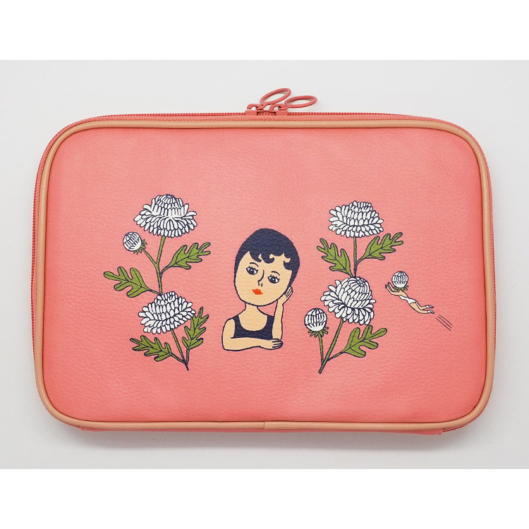 Multi purpose aurore pink zip around pouch
