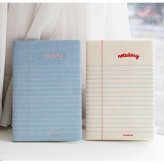 Lined notebook undated diary