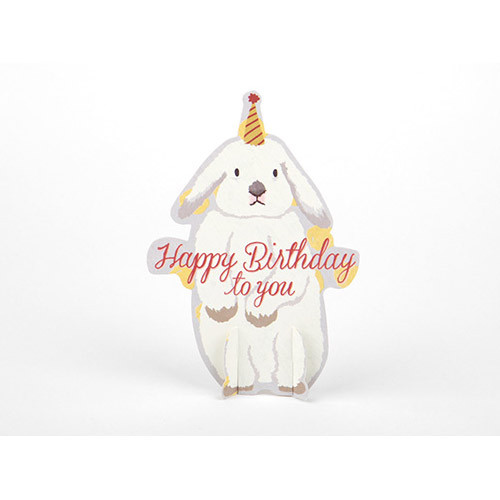 Rabbit ornament message card
