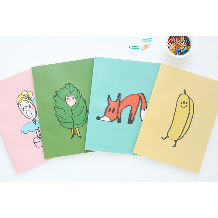 Jam Jam cute illustration lined notebook