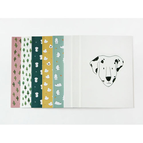 Pattern lively lined notebook