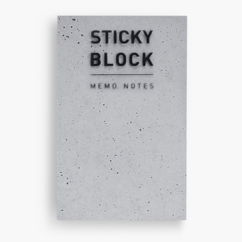 Concrete pattern small sticky memo notes