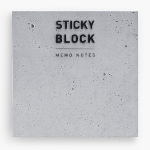 Concrete pattern large sticky memo notes