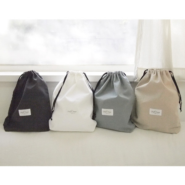 Natural and Pure fabric gentle drawstring pouch