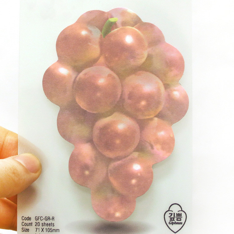Grape sticky memo notes