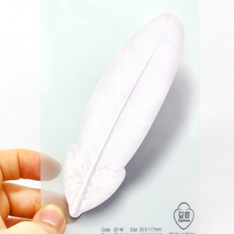 Flight white sticky memo notes
