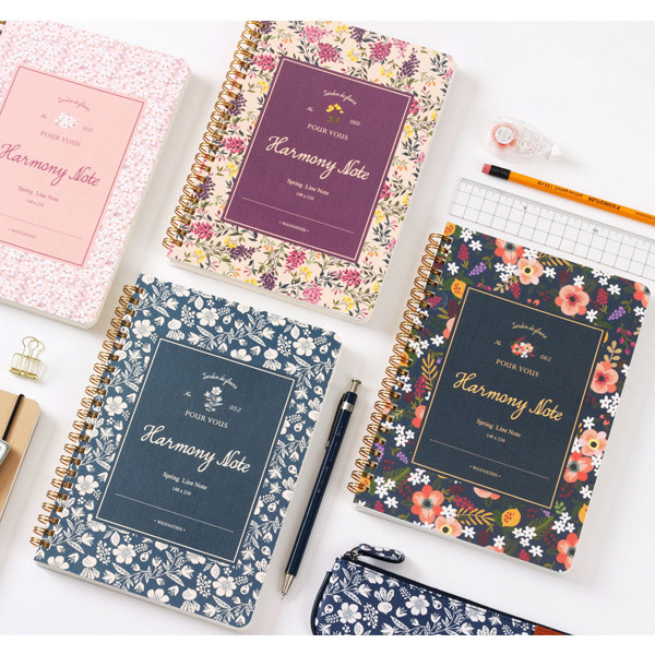 Pour vous harmony wirebound lined notebook 