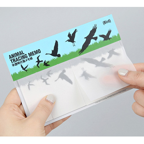 Animal translucent sticky memo note set