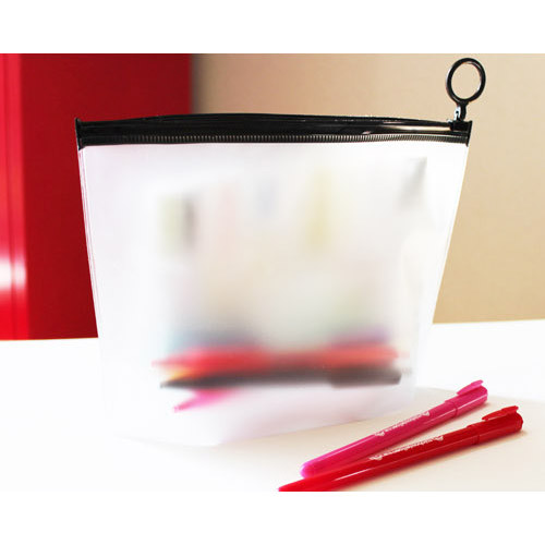 Translucent zip lock multi pouch 