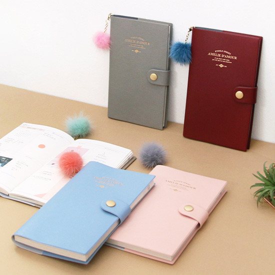2017 Amelie medium weekly dated diary with fox tassel