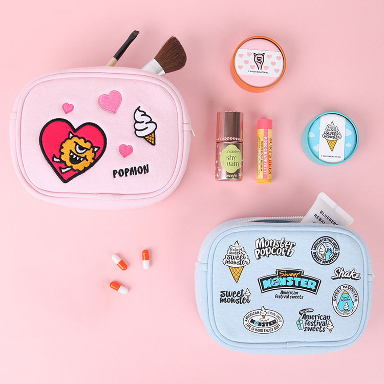 Antenna shop Monster square large zipper pouch 